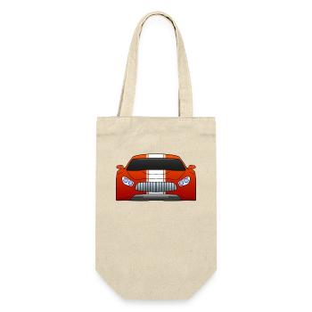 Car Auto - Geschenkbeutel für Flaschen - Natur - Vorne