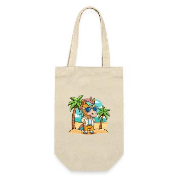 Cheval Drôle Dessin Animé Plage Été Lunettes de soleil - Sac à bouteille - nature - Devant