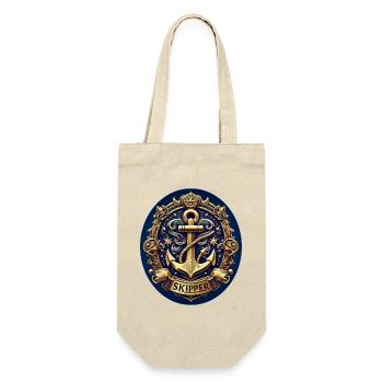 Skipper Logo - Gift Bag for Bottles - nature - Front