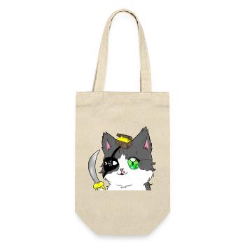 Piraten-Chat - Geschenkbeutel für Flaschen - Natur - Vorne
