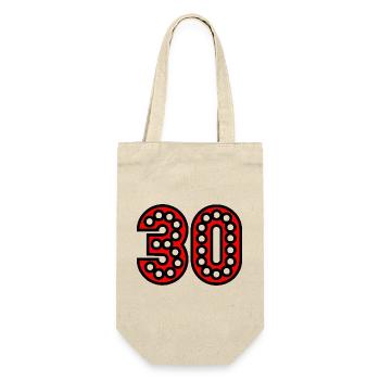 30. 30 YEARS. 30th ANNIVERSARY. 30 YEARS ANNIVERSARY. - Gift Bag for Bottles - nature - Front