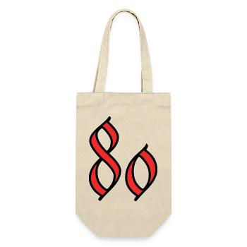 80 - Gift Bag for Bottles - nature - Front