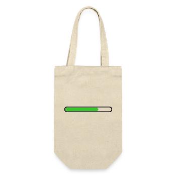 Loading bar Black Green - Gift Bag for Bottles - nature - Front