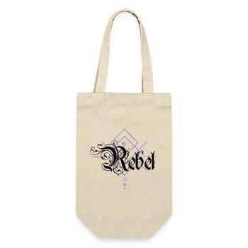Rebel - Geschenkbeutel für Flaschen - Natur - Vorne