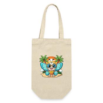 Schmetterling Lustige Cartoon Sommer Strand Sonnenbrille - Geschenkbeutel für Flaschen - Natur - Vorne