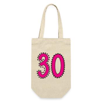 30. 30 YEARS. 30th ANNIVERSARY. 30 YEARS ANNIVERSARY. - Gift Bag for Bottles - nature - Front