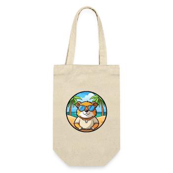 Cochon d’Inde Drôle Dessin Animé Plage Été Lunettes de soleil - Sac à bouteille - nature - Devant
