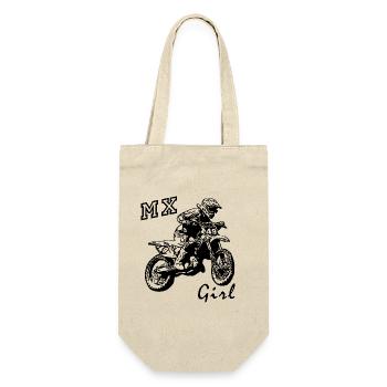 mx girl - Geschenkbeutel für Flaschen - Natur - Vorne