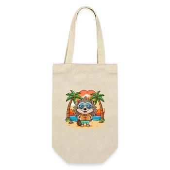 Igel Lustige Cartoon Sommer Strand Sonnenbrille - Geschenkbeutel für Flaschen - Natur - Vorne