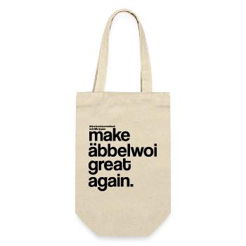 make äbbelwoi great again - Geschenkbeutel für Flaschen - Natur - Vorne