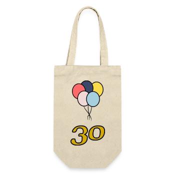 30. 30 YEARS. 30th ANNIVERSARY. 30 YEARS ANNIVERSARY. - Gift Bag for Bottles - nature - Front