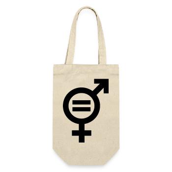 Gender Equality Symbol Emancipation Equality - Gift Bag for Bottles - nature - Front