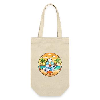 Möwe Lustige Cartoon Sommer Strand Sonnenbrille - Geschenkbeutel für Flaschen - Natur - Vorne