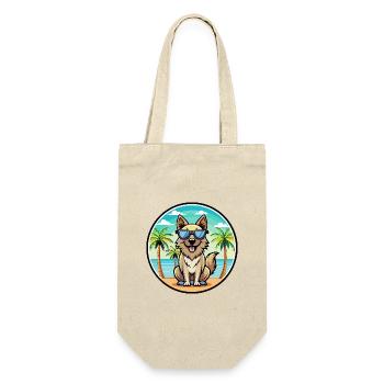 Carpathian Shepherd Dog Breed Cartoon Sunglasses - Gift Bag for Bottles - nature - Front