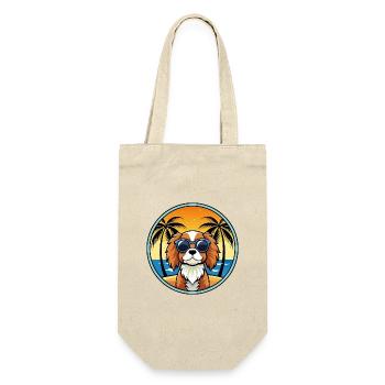 Cavalier King Charles Spaniel Race Chien Dessin animé - Sac à bouteille - nature - Devant