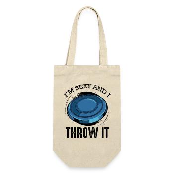 Disc golf saying funny pun frisbee gift - Gift Bag for Bottles - nature - Front