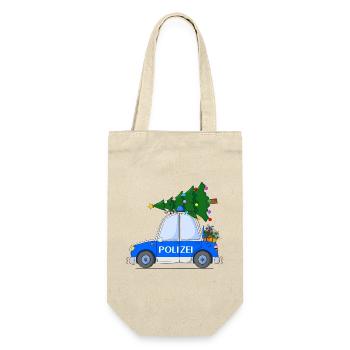 Noël en voiture de police - Sac à bouteille - nature - Devant