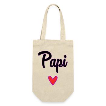 GRANDPA. DAD. FATHER'S DAY. HAPPY FATHER'S DAY - Gift Bag for Bottles - nature - Front