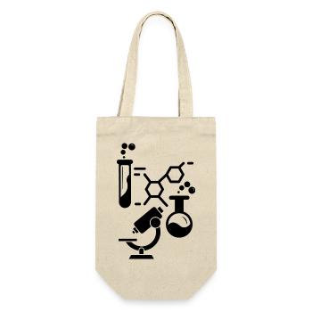 Neurons Chemistry Science Periodic Table Laboratory - Gift Bag for Bottles - nature - Front