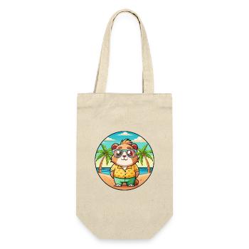 Cochon d’Inde Drôle Dessin Animé Plage Été Lunettes de soleil - Sac à bouteille - nature - Devant