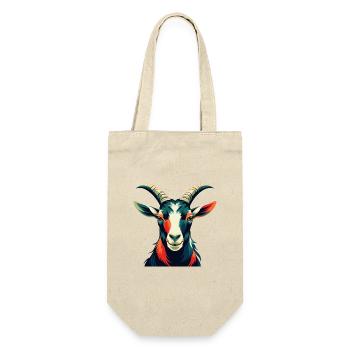 Goat Cartoon Character Colorful Pet Animal - Gift Bag for Bottles - nature - Front