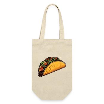 Tacos - Geschenkbeutel für Flaschen - Natur - Vorne