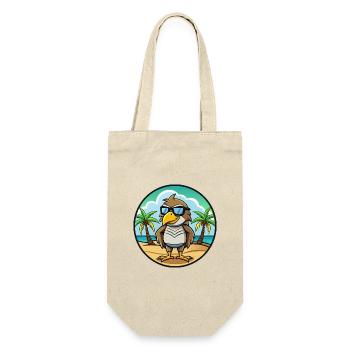Hawk Lustige Cartoon Sommer Strand Sonnenbrille Aufkleber - Geschenkbeutel für Flaschen - Natur - Vorne