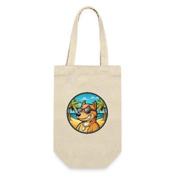 Cordoba Fighting Dog Breed Cartoon Sunglass Beach - Gift Bag for Bottles - nature - Front
