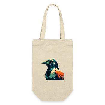 Crow Cartoon Character Colorful Pet Animal - Gift Bag for Bottles - nature - Front