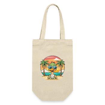 Strauß lustige Cartoon Sommer Strand Sonnenbrille - Geschenkbeutel für Flaschen - Natur - Vorne