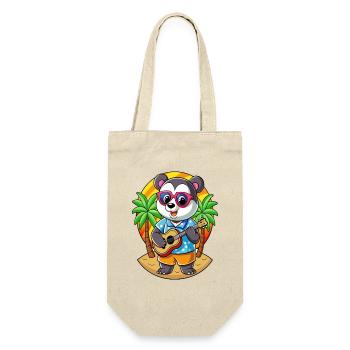 Funny Panda Cartoon Summer Beach Sunglasses Guitar - Gift Bag for Bottles - nature - Front