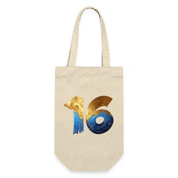NO. 16 NUMBER 16 COOL 16TH BIRTHDAY - Gift Bag for Bottles - nature - Front