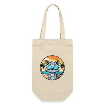 Australische Nebelkatzenrasse Cartoon Sonnenbrille Strand - Geschenkbeutel für Flaschen - Natur - Vorne