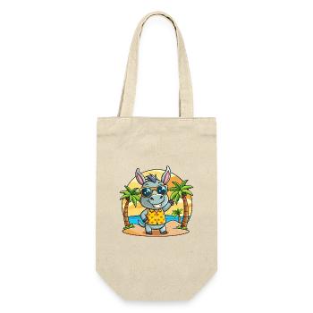 Esel Lustige Cartoon Sommer Strand Sonnenbrille - Geschenkbeutel für Flaschen - Natur - Vorne