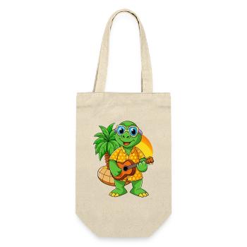 Funny Turtle Summer Beach Sunglasses Hawaiian - Gift Bag for Bottles - nature - Front
