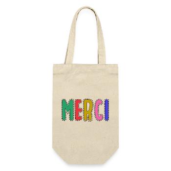 MERCI. MAÎTRESSE. MAÎTRE. MERCI MAÎTRESSE - Sac à bouteille - nature - Devant