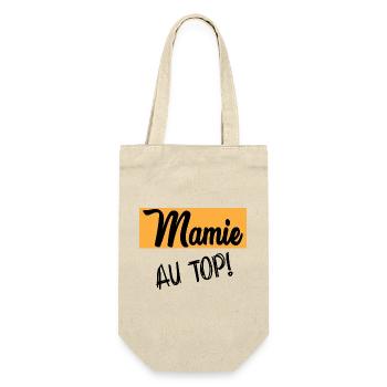 Oma - Geschenkbeutel für Flaschen - Natur - Vorne