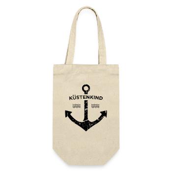 Küstenkind Heimat Ostsee Nordsee Geschenkidee - Geschenkbeutel für Flaschen - Natur - Vorne