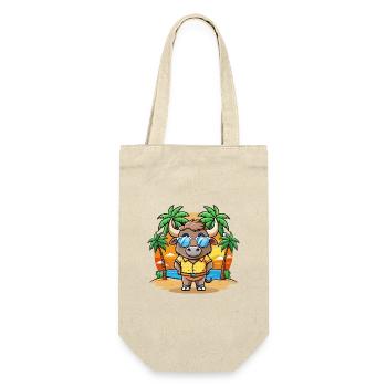 Buffalo Lustige Cartoon Sommer Strand Sonnenbrille - Geschenkbeutel für Flaschen - Natur - Vorne