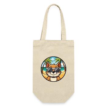 Bambino Cat Breed Cartoon Sunglasses Beach - Gift Bag for Bottles - nature - Front