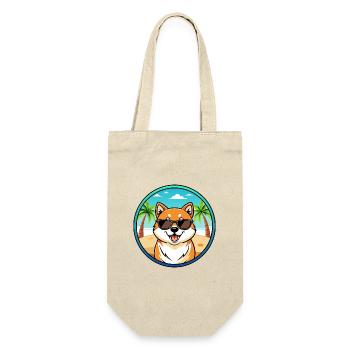 Shih Poo Hunderasse Cartoon Sonnenbrille Strand - Geschenkbeutel für Flaschen - Natur - Vorne