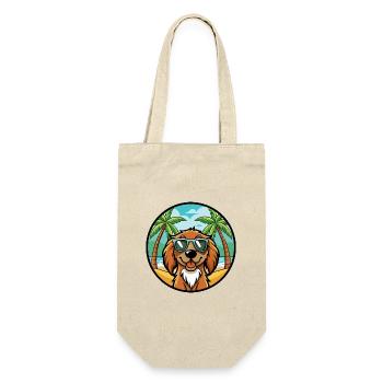 Boykin Spaniel Hunderasse Cartoon Sonnenbrille Strand - Geschenkbeutel für Flaschen - Natur - Vorne