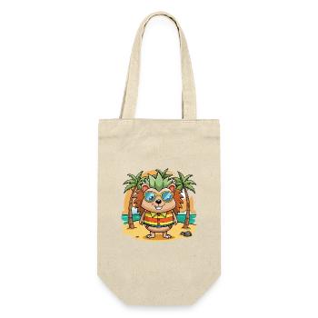 Igel Lustige Cartoon Sommer Strand Sonnenbrille - Geschenkbeutel für Flaschen - Natur - Vorne