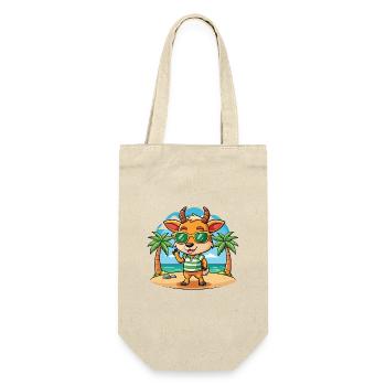 Antilope Lustige Cartoon Sommer Strand Sonnenbrille - Geschenkbeutel für Flaschen - Natur - Vorne