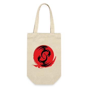 Red Dragon Circle - Gift Bag for Bottles - nature - Front