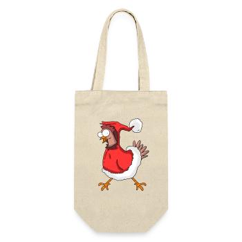 Poulet de Noël - Sac à bouteille - nature - Devant