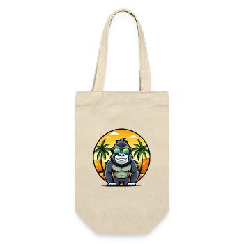 Gorilla Lustige Cartoon Sommer Strand Sonnenbrille Cool - Geschenkbeutel für Flaschen - Natur - Vorne