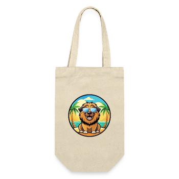 Leonberger Chien Race Dessin Animé Lunettes de Soleil Plage - Sac à bouteille - nature - Devant