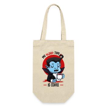 Dessin animé Blood Coffee Vampire - Sac à bouteille - nature - Devant