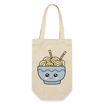 Ramen Nudeln Japan Küche - Geschenkbeutel für Flaschen - Natur - Vorne